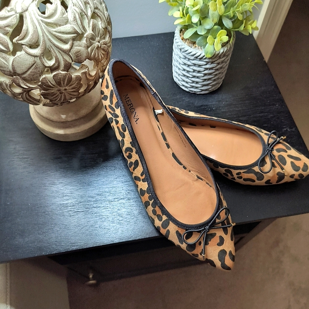 Merona Brand Leopard Print Ballet Flat Size 9.5M